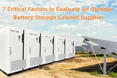 7 Critical Factors for Evaluating an Outdoor Battery Storage Cabinet Supplier