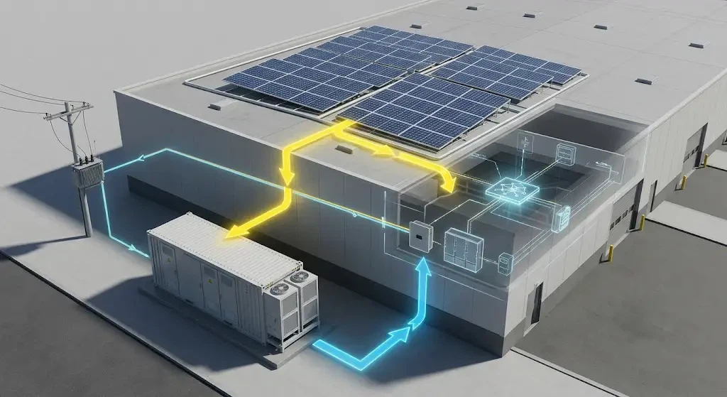 Peak Shaving to Cut Demand Charges with Solar + BESS