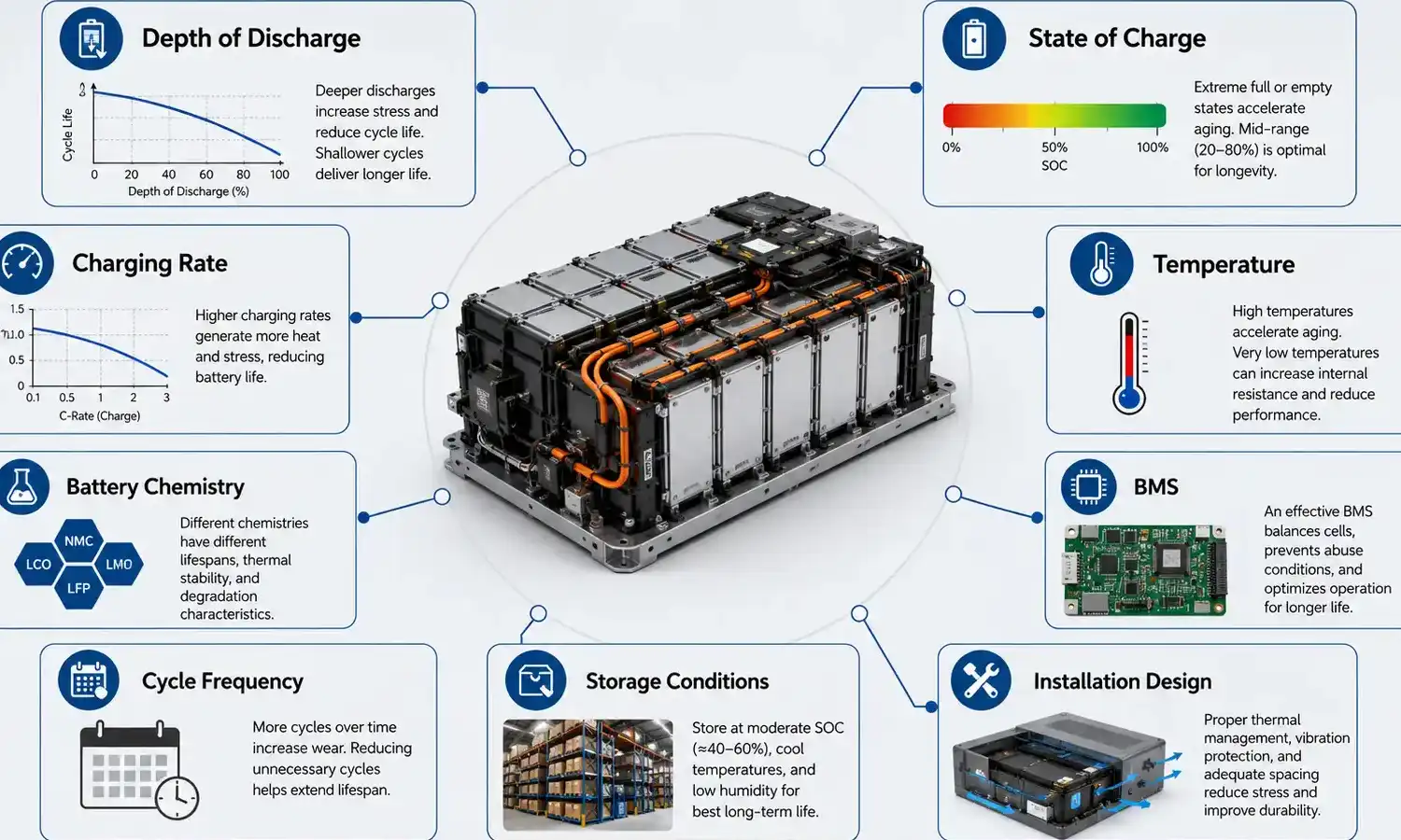 Solar Lithium Battery Lifespan: What Matters Most