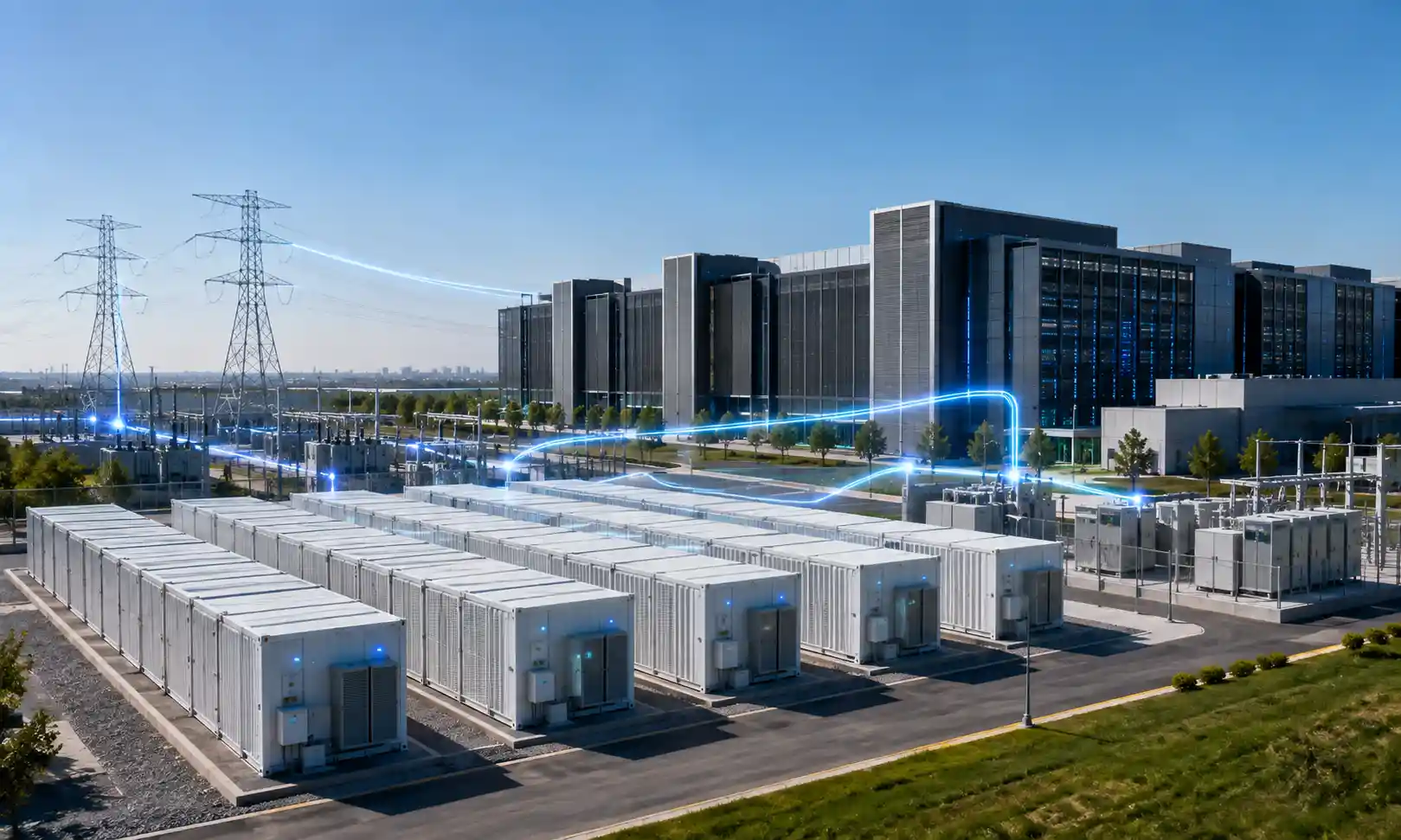 BESS for AI Data Centers: Grid Limits & Backup Power