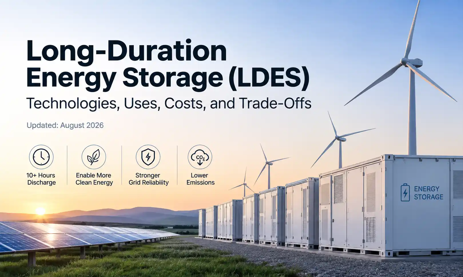Long-Duration Energy Storage (LDES): Technologies & Uses