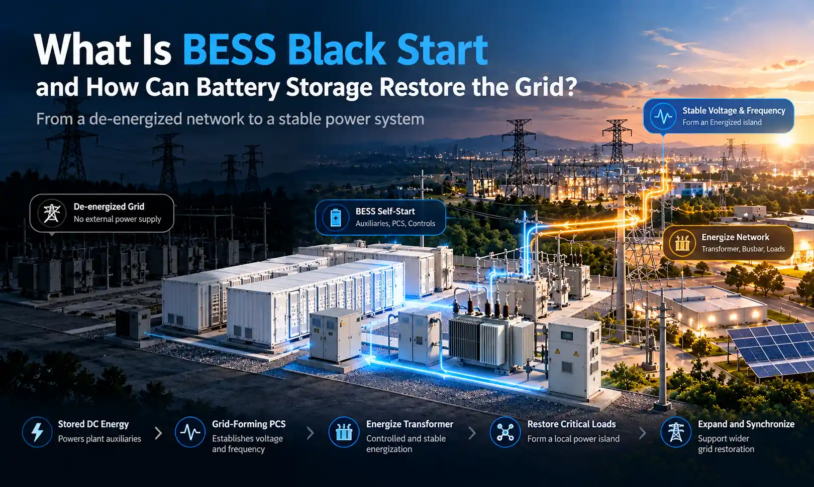 BESS Black Start: How Battery Storage Restores the Grid