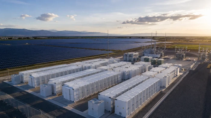 Large solar battery storage facility Large solar battery storage facility