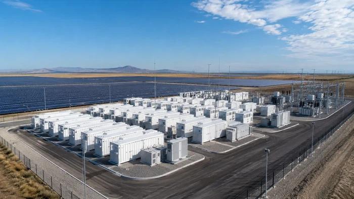 Solar-powered battery storage center Solar-powered battery storage center
