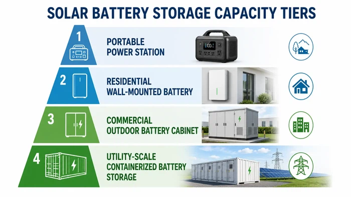 Solar battery capacity tiers Solar battery capacity tiers