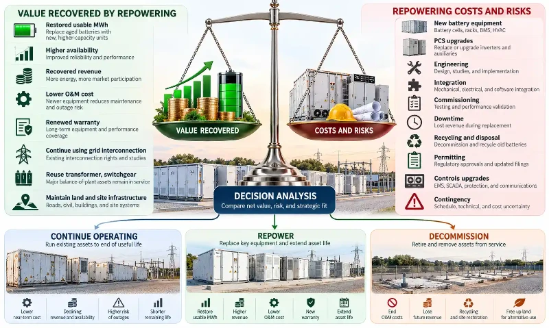 BESS repowering economics BESS repowering economics