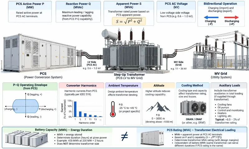 BESS transformer sizing BESS transformer sizing