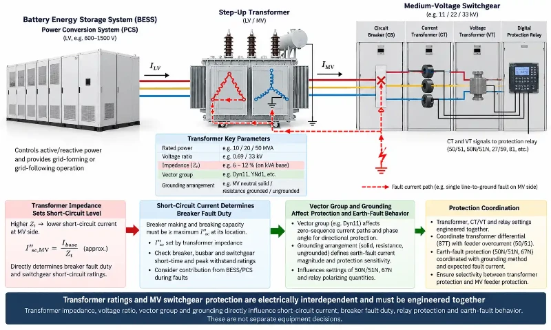 BESS transformer switchgear coordination BESS transformer switchgear coordination