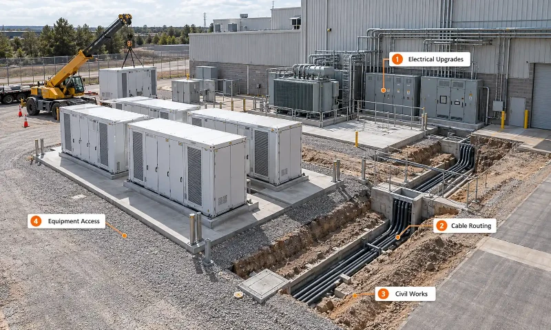 Site conditions affecting BESS installation costs Site conditions affecting BESS installation costs