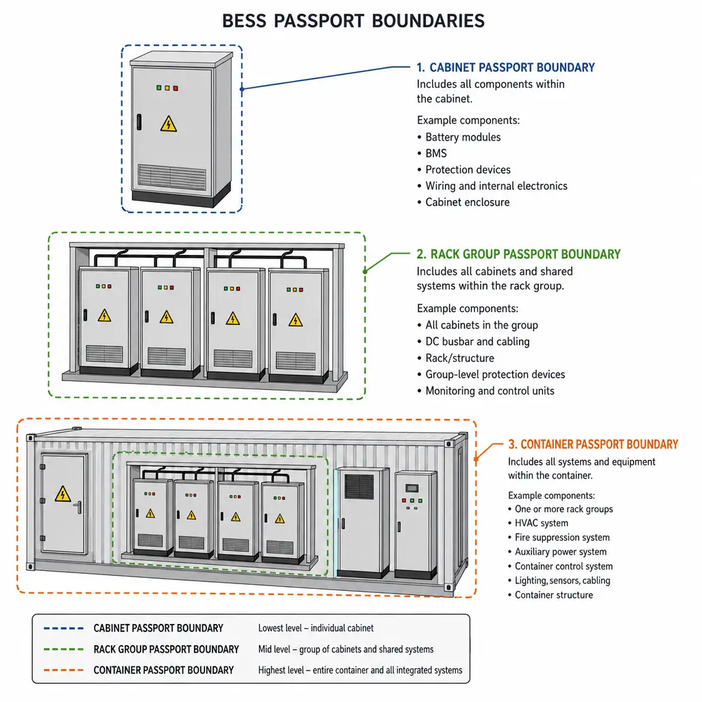 BESS finished battery passport boundaries BESS finished battery passport boundaries