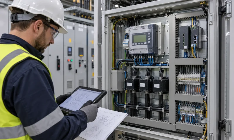 Industrial PCC power meter and current transformer connections Industrial PCC power meter and current transformer connections